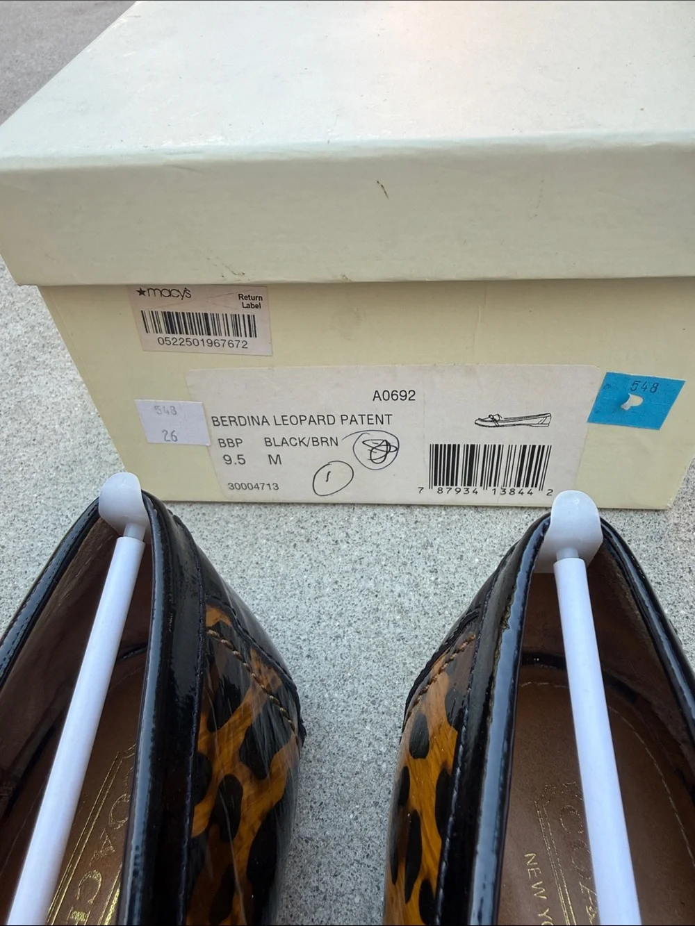 Coach Berdina Patent Leopard Driving Loafers - Brown/Black Size 9.5 Women’s - Picture 7 of 7